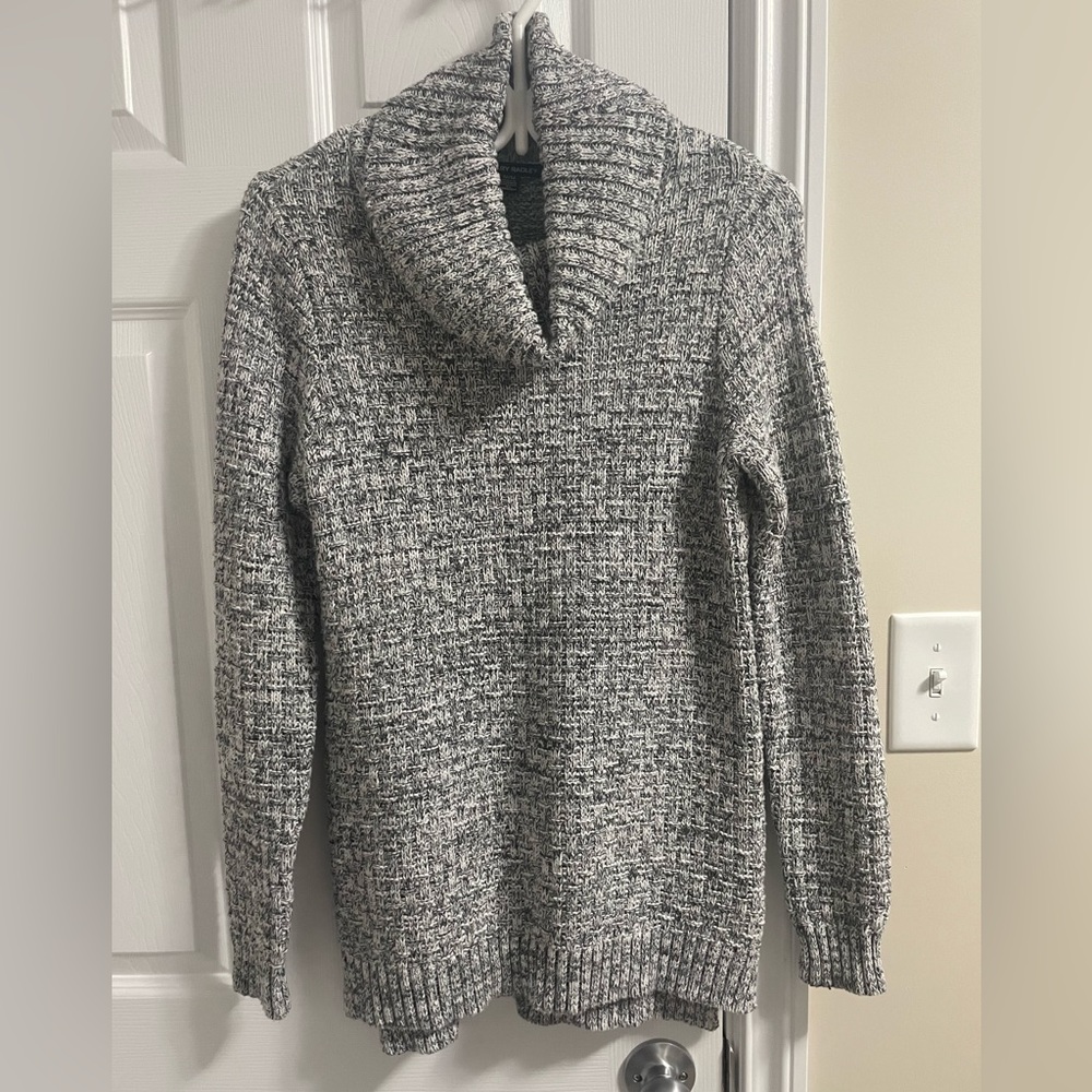 Hilary Radley Turtleneck Grey Sweater